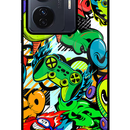 Game Doodle Vivo T1 Pro 5G Glass Case
