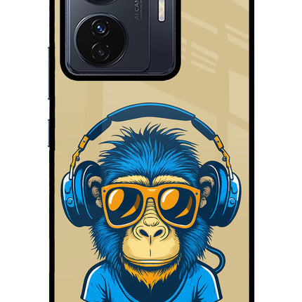 Monkey Headphone Vivo T1 Pro 5G Glass Case