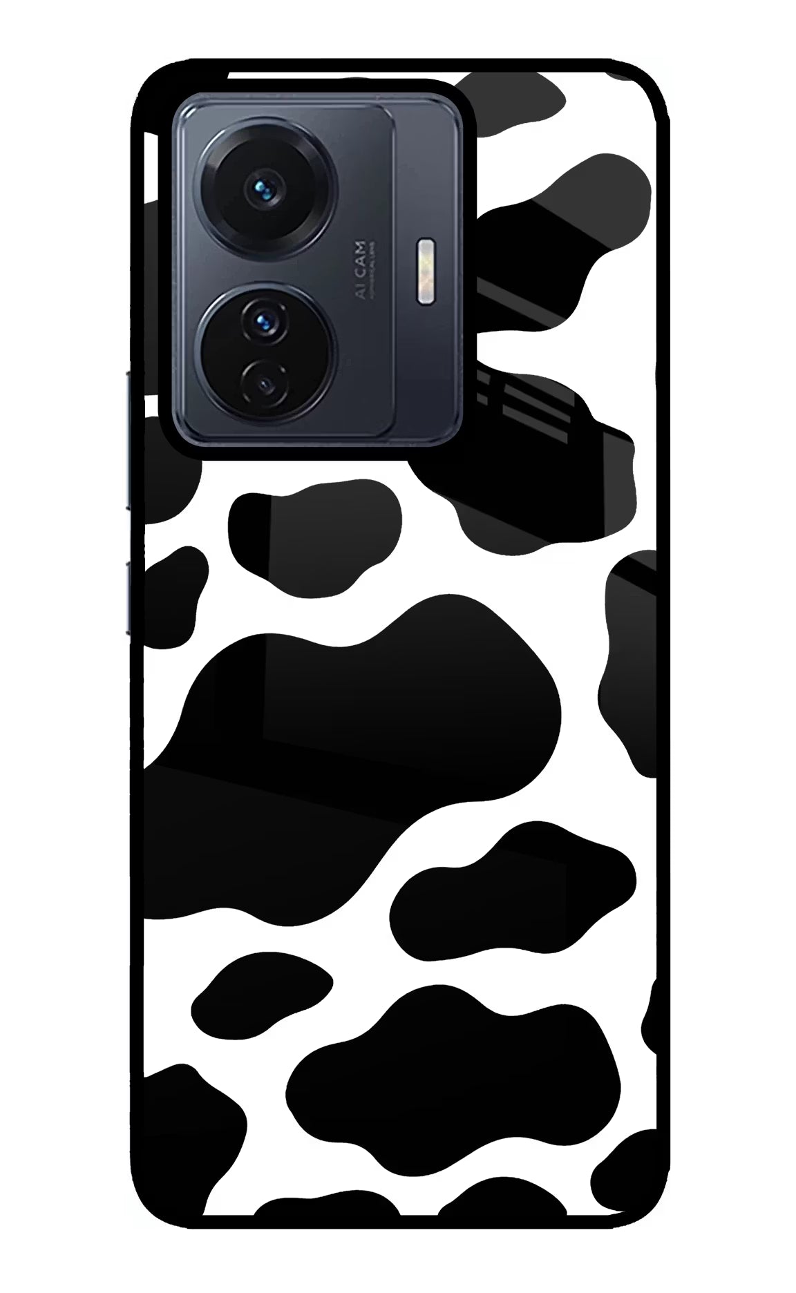 Cow Spots Vivo T1 Pro 5G Glass Case