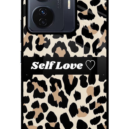 Leopard Print Self Love Vivo T1 Pro 5G Glass Case