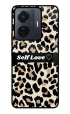Leopard Print Self Love Vivo T1 Pro 5G Glass Case