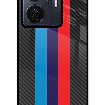 BMW Stripes Pattern Vivo T1 Pro 5G Glass Case