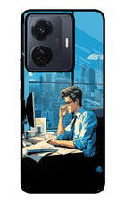 Focused Hustler (AI Generated) Vivo T1 Pro 5G Glass Case