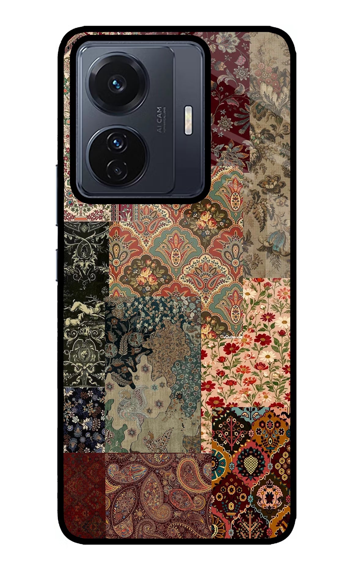 Desi Print Vivo T1 Pro 5G Glass Case Back Cover by Casekaro