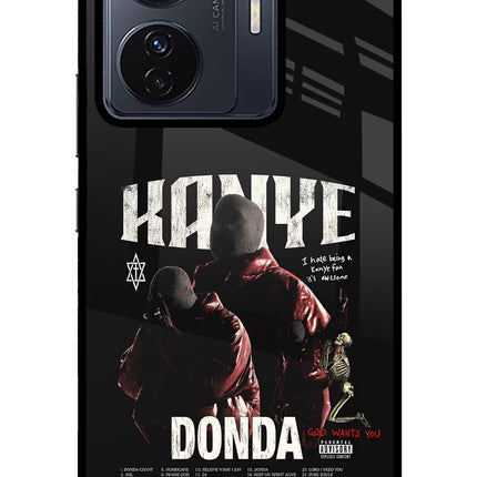 Donda Kanye West Vivo T1 Pro 5G Glass Case