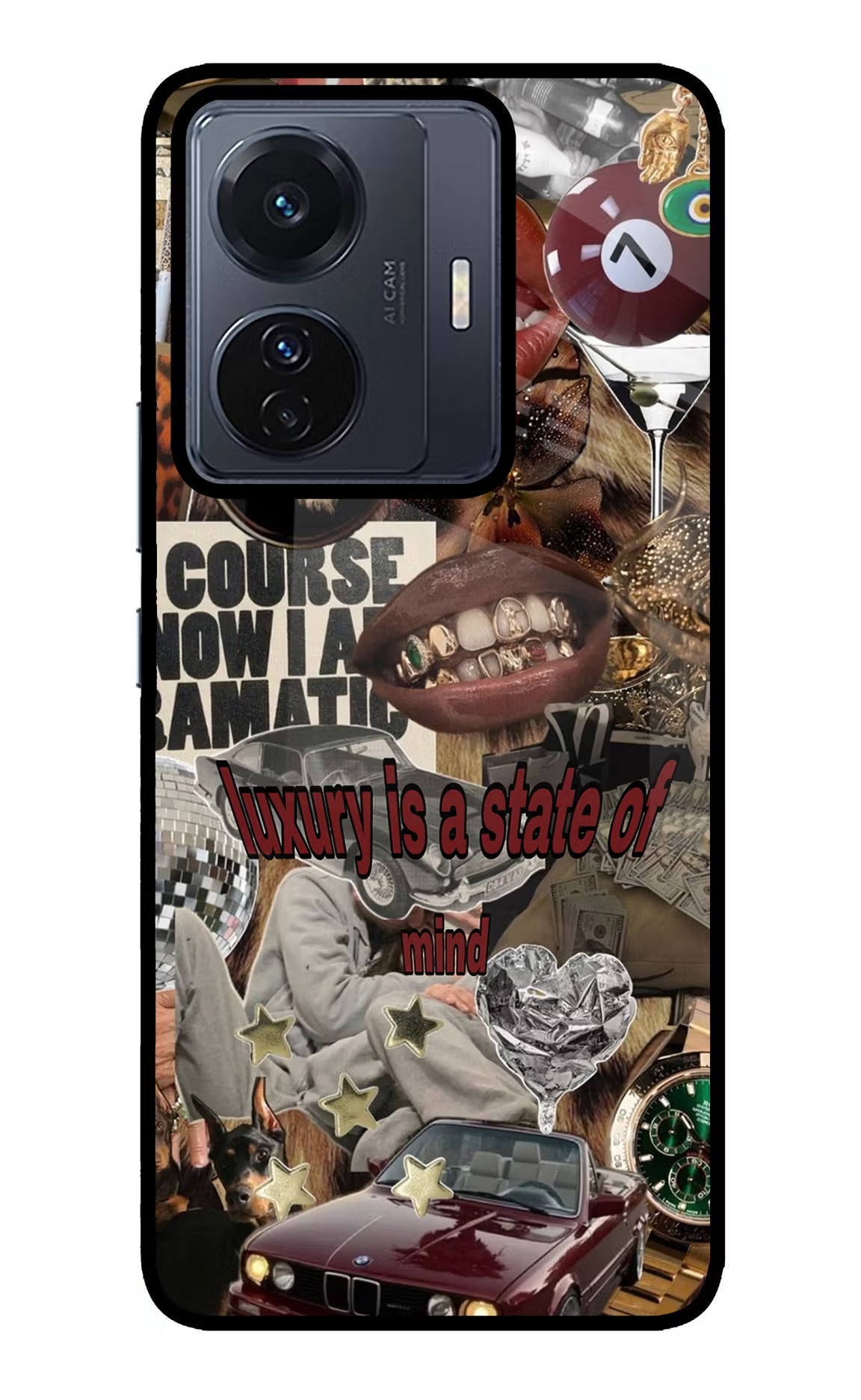 Luxury Vivo T1 Pro 5G Glass Case Back Cover by Casekaro