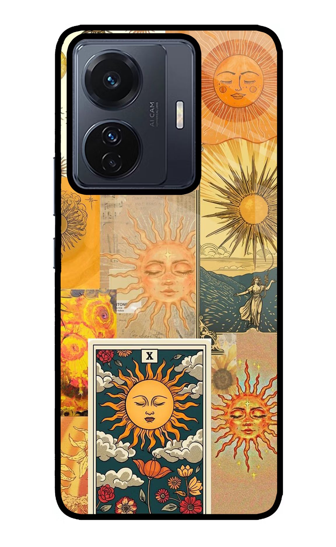 Sun Vivo T1 Pro 5G Glass Case Back Cover by Casekaro
