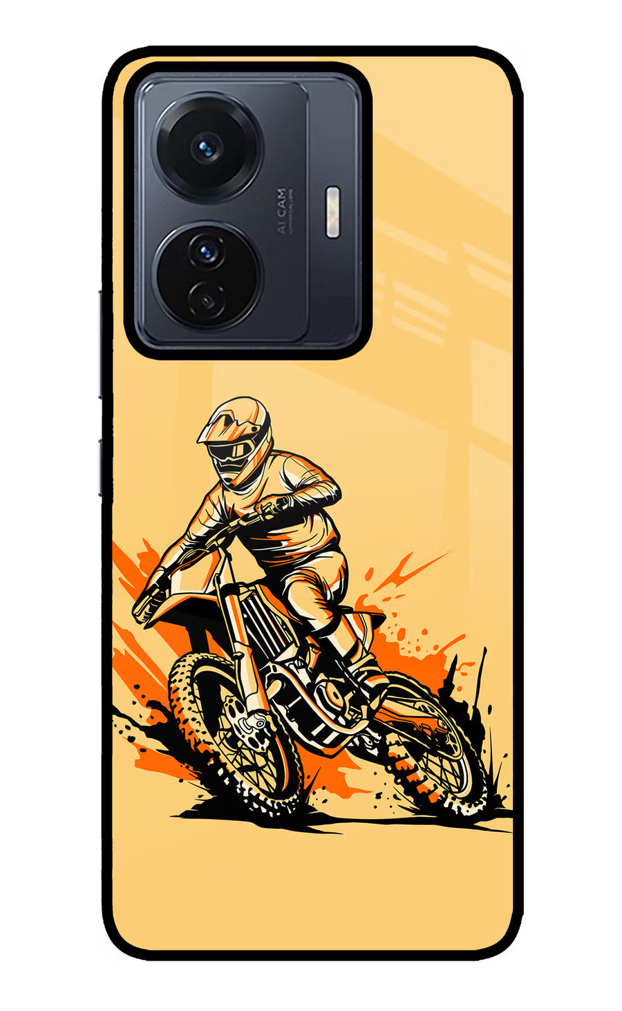 Off-Road Fury Vivo T1 Pro 5G Back Cover, Glass case