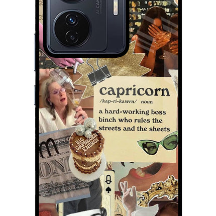 Capricorn Zodiac Vivo T1 Pro 5G Glass Case