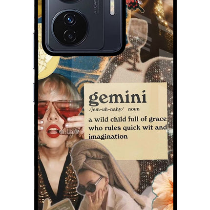 Gemini Zodiac Vivo T1 Pro 5G Glass Case