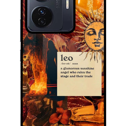 Leo Zodiac Vivo T1 Pro 5G Glass Case