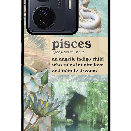 Pisces Zodiac Vivo T1 Pro 5G Glass Case