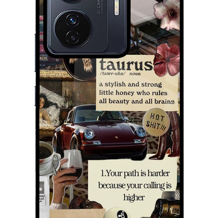 Taurus Zodiac Vivo T1 Pro 5G Glass Case