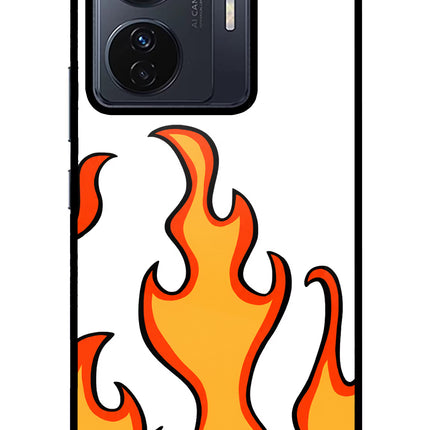 Fired Up – White Vivo T1 Pro 5G Glass Case