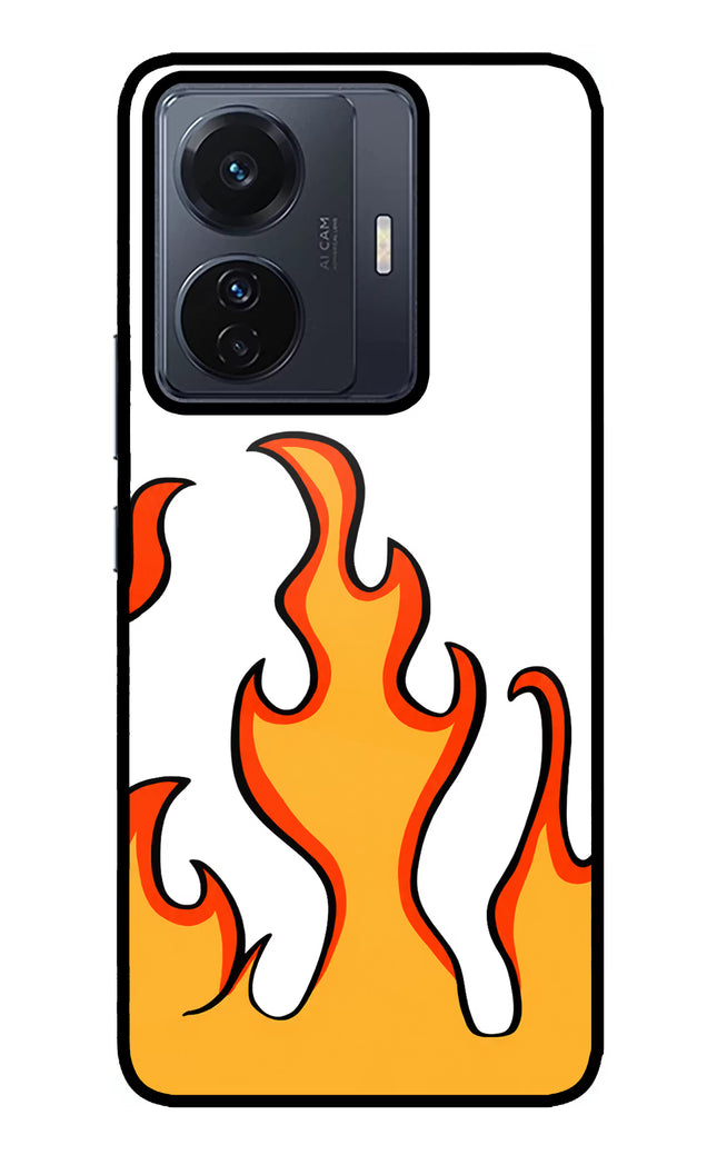 Fired Up – White Vivo T1 Pro 5G Glass Case