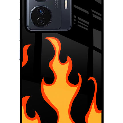 Fired Up – Black Vivo T1 Pro 5G Glass Case