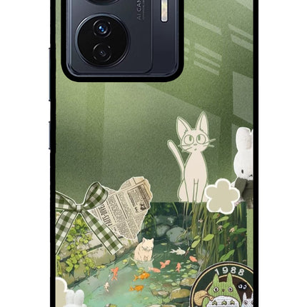 Aesthetic anime Vivo T1 Pro 5G Glass Case