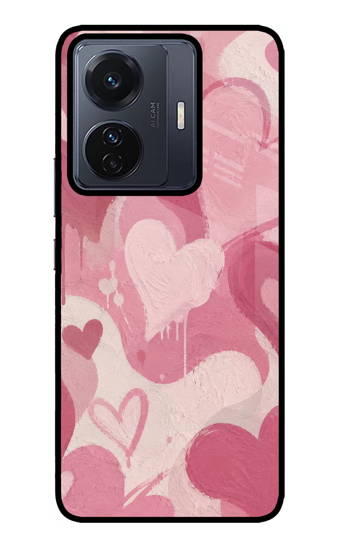 Hearty case Vivo T1 Pro 5G Glass Case Back Cover by Casekaro