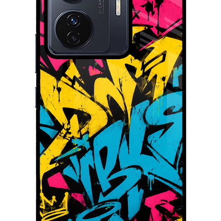 Graffiti Vibe Vivo T1 Pro 5G Glass Case