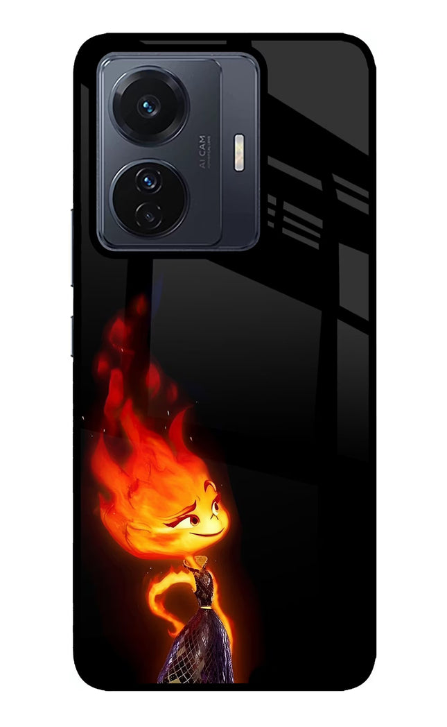 Ember Flame Vivo T1 Pro 5G Glass Case