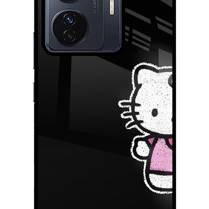 Kitty Charm Vivo T1 Pro 5G Glass Case