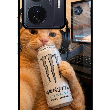 Gamer Cat Energy Vivo T1 Pro 5G Glass Case