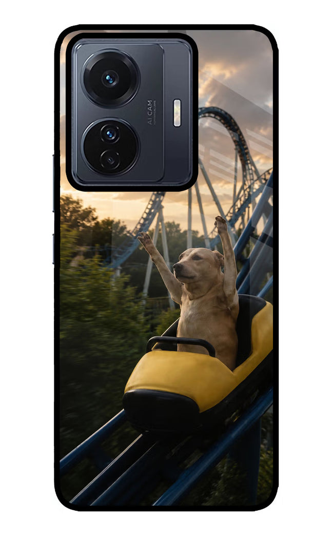 Rollercoaster Dog Vivo T1 Pro 5G Glass Case