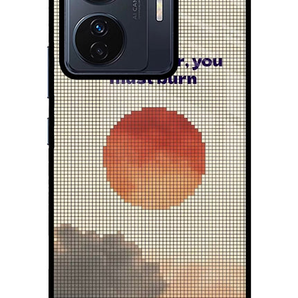 Pixel Sun Vivo T1 Pro 5G Glass Case Back Cover by Casekaro