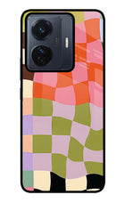 Wavy Grid Vivo T1 Pro 5G Glass Case