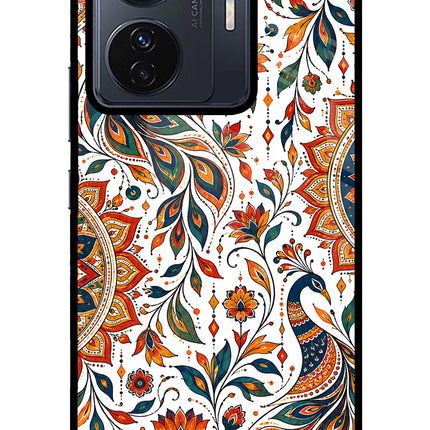 White Mayura Vivo T1 Pro 5G Glass Case