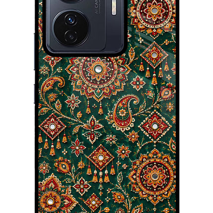 Green Pataka Vivo T1 Pro 5G Glass Case