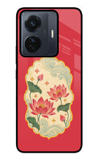 Pink Lotus Vivo T1 Pro 5G Glass Case