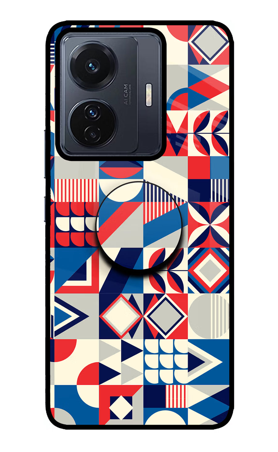 Colorful Pattern Vivo T1 Pro 5G Pop Case, Glass case