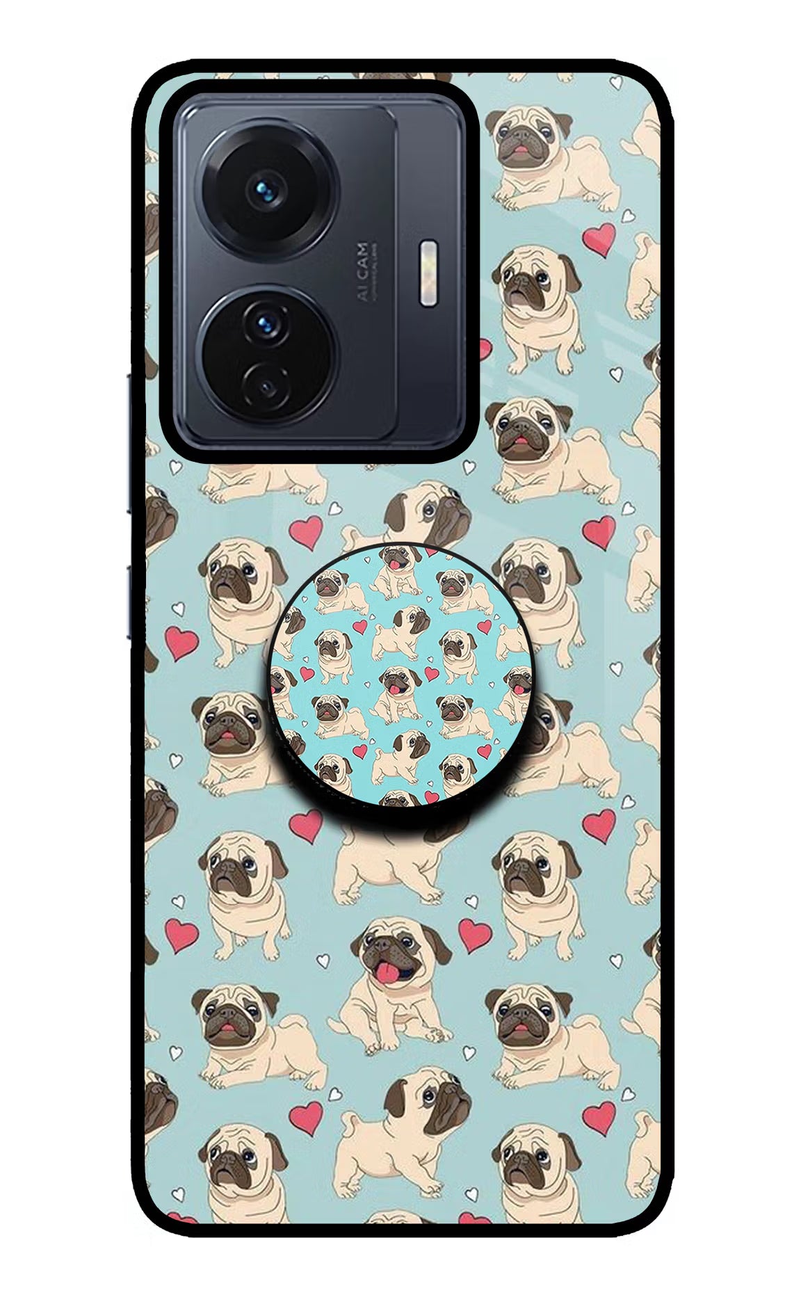 Pug Dog Vivo T1 Pro 5G Pop Case by Casekaro