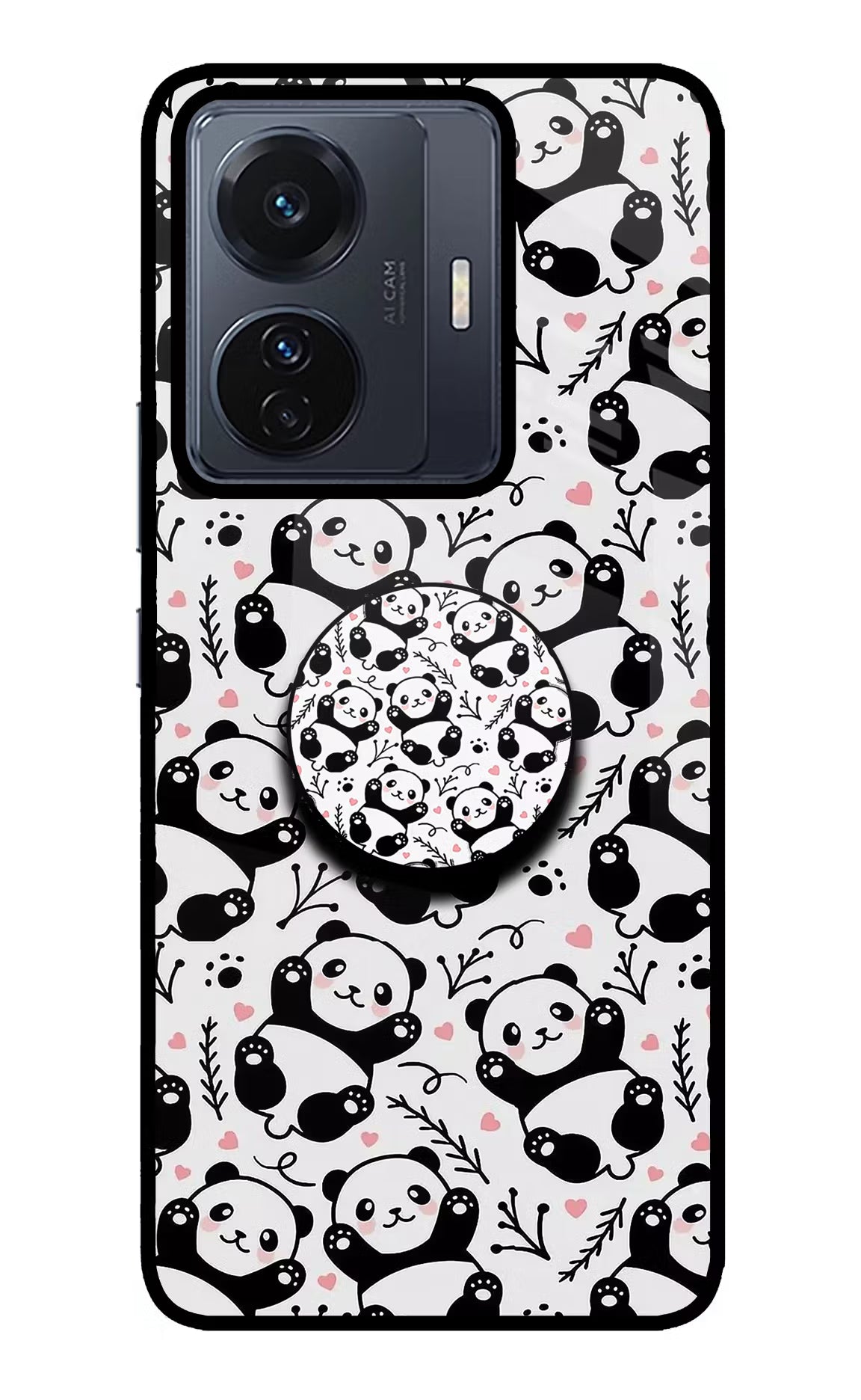 Cute Panda Vivo T1 Pro 5G Pop Case by Casekaro