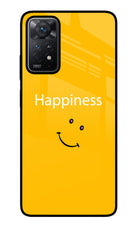 Happiness With Smiley Redmi Note 11 Pro+ 5G Glass Case Back Cover by Casekaro