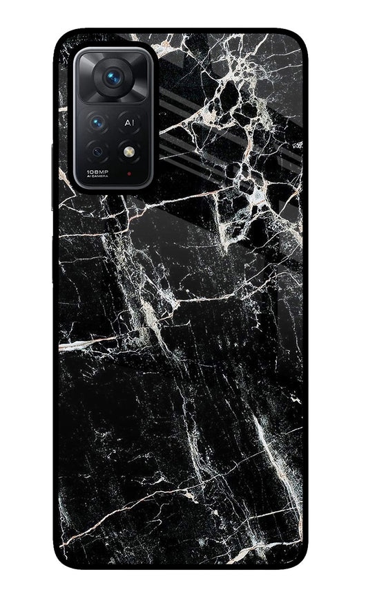 Black Marble Texture Redmi Note 11 Pro+ 5G Glass Case