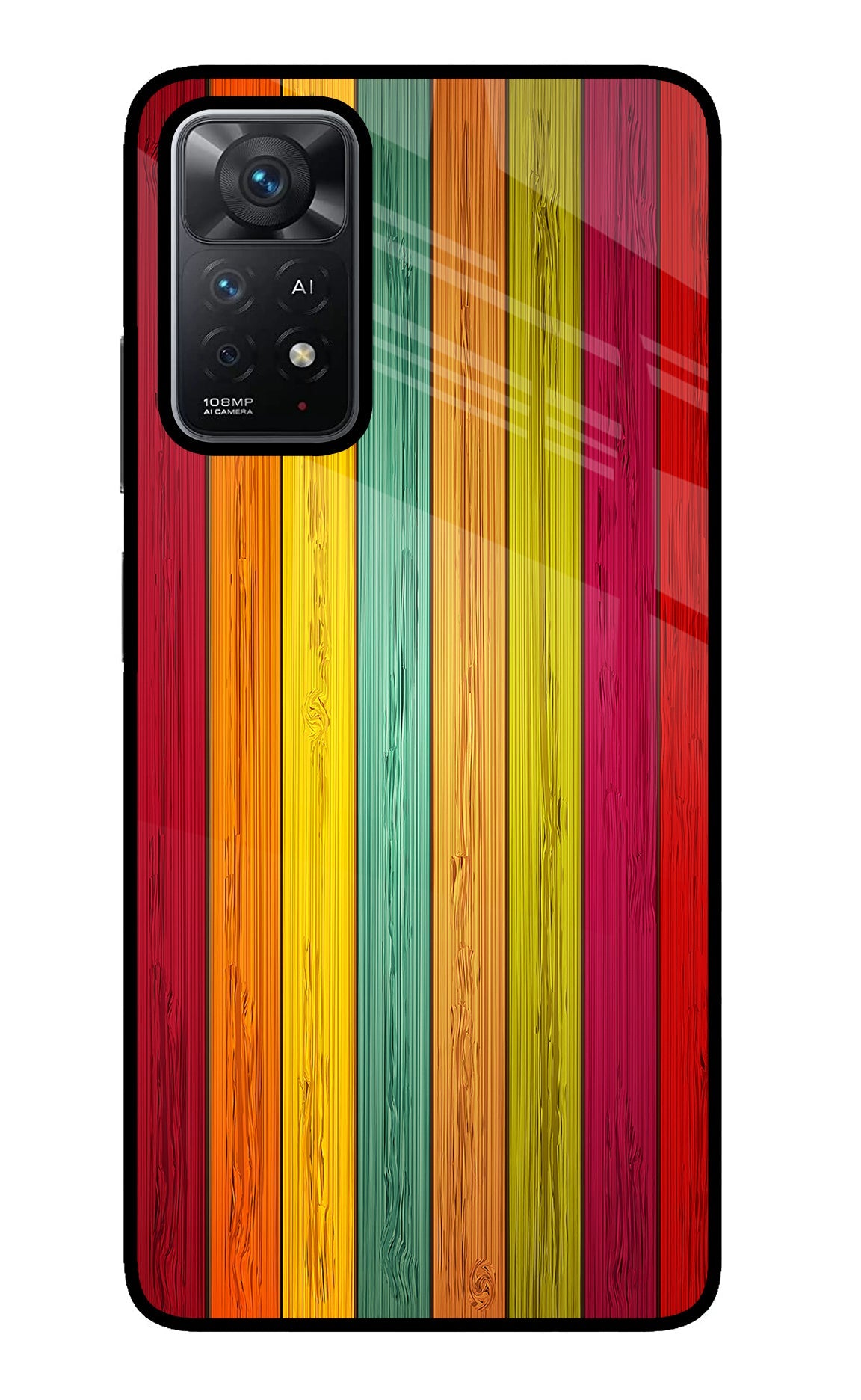 Multicolor Wooden Redmi Note 11 Pro+ 5G Back Cover