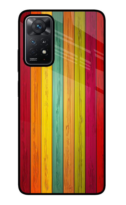 Multicolor Wooden Redmi Note 11 Pro+ 5G Glass Case