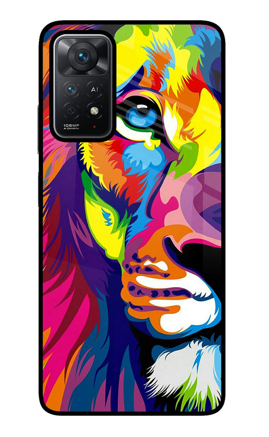 Lion Half Face Redmi Note 11 Pro+ 5G Glass Case