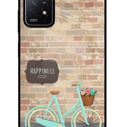 Happiness Artwork Redmi Note 11 Pro+ 5G Glass Case Back Cover by Casekaro