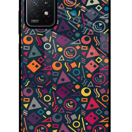 Geometric Abstract Redmi Note 11 Pro+ 5G Glass Case Back Cover by Casekaro