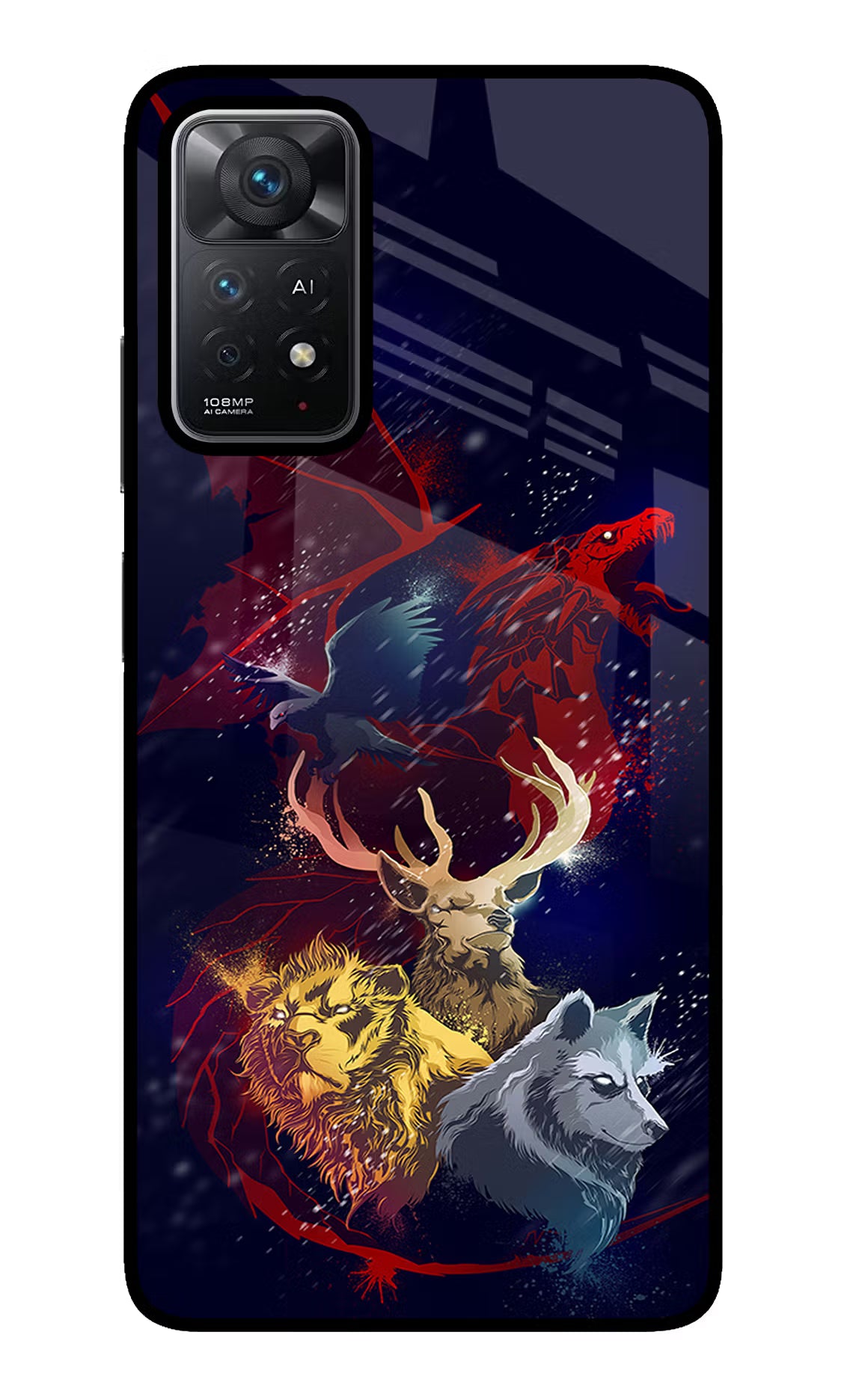 Game Of Thrones Redmi Note 11 Pro+ 5G Glass Case Back Cover by Casekaro