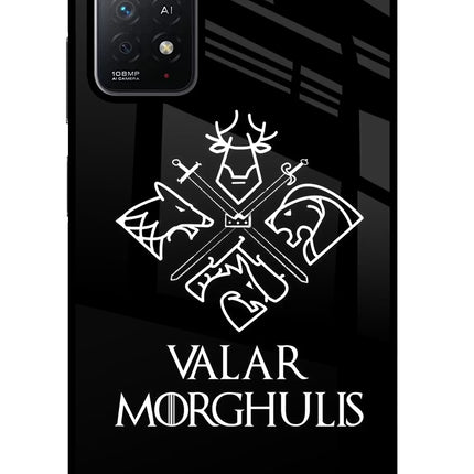 Valar Morghulis | Game Of Thrones Redmi Note 11 Pro+ 5G Glass Case Back Cover by Casekaro