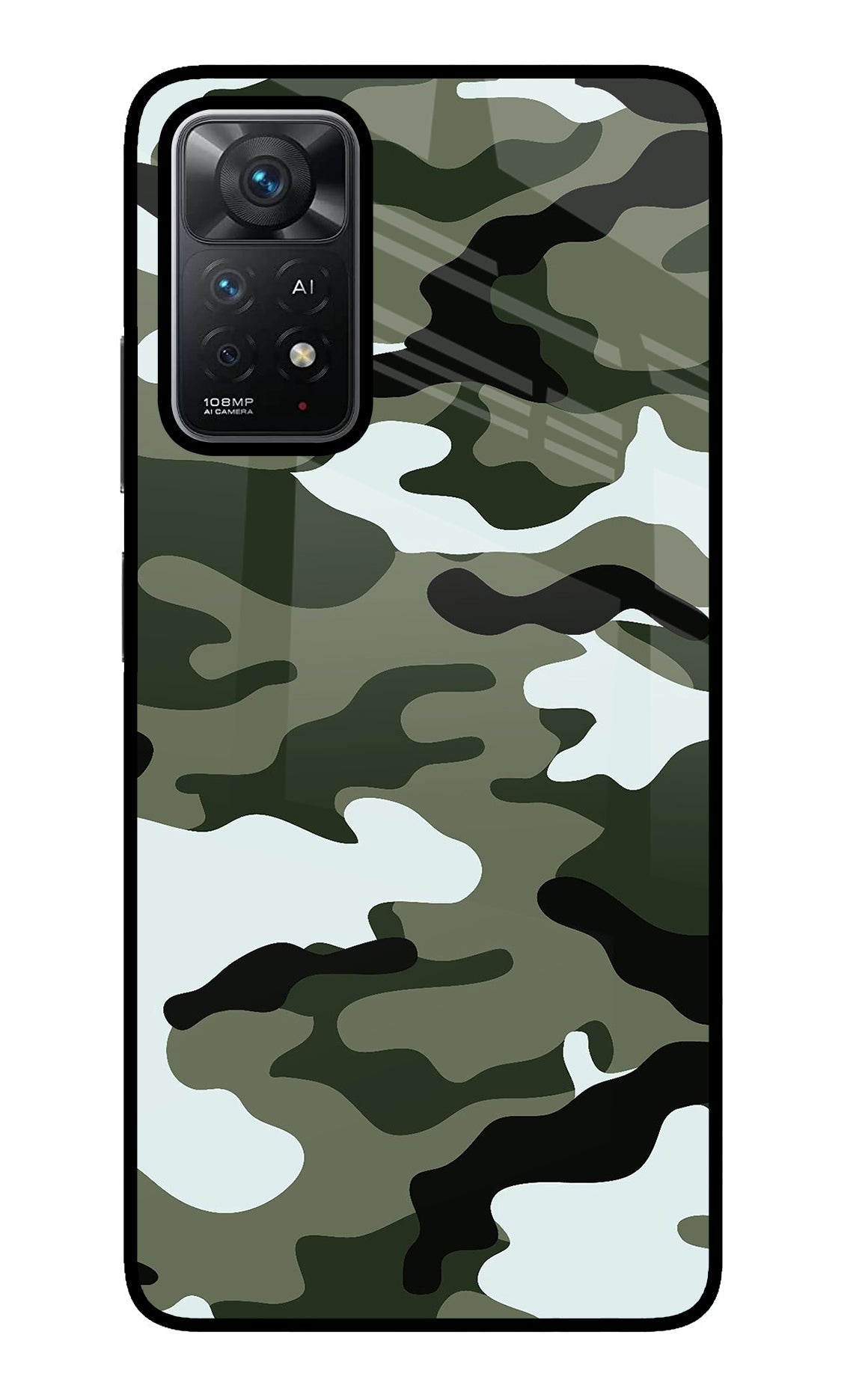 Camouflage Redmi Note 11 Pro+ 5G Glass Case