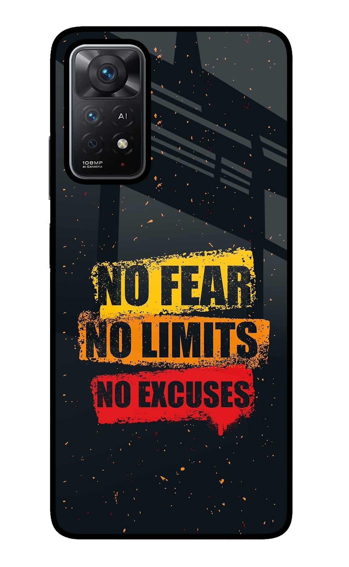 No Fear No Limits No Excuse Redmi Note 11 Pro+ 5G Back Cover