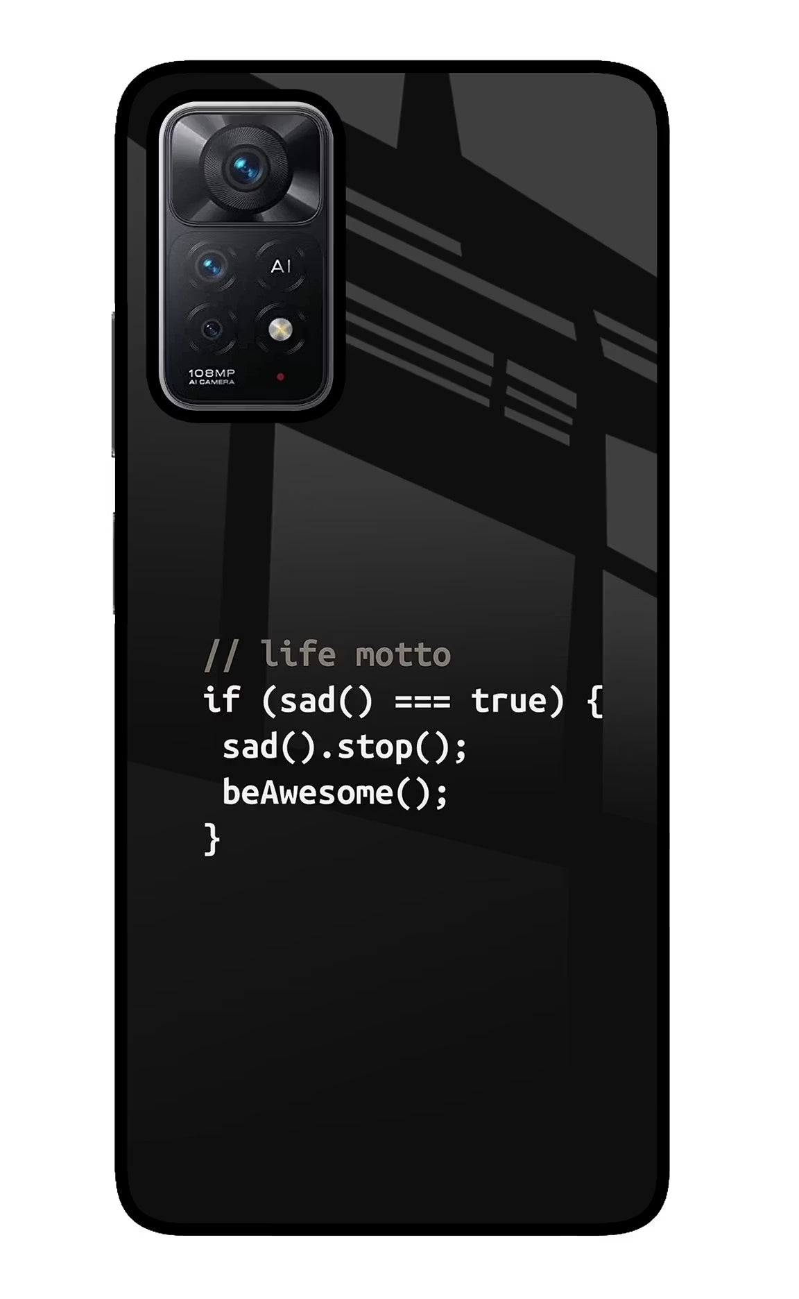 Life Motto Code Redmi Note 11 Pro+ 5G Glass Case