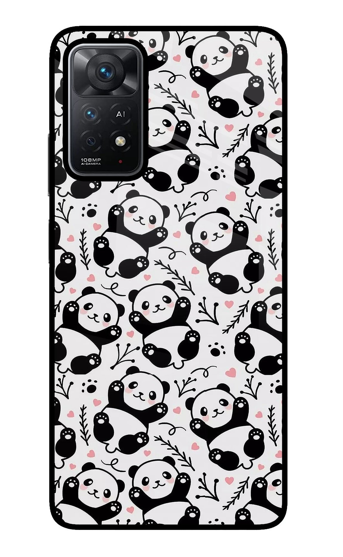 Cute Panda Redmi Note 11 Pro+ 5G Glass Case