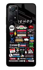 FRIENDS Redmi Note 11 Pro+ 5G Glass Case Back Cover by Casekaro
