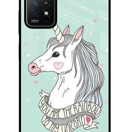 Unicorn Wallpaper Redmi Note 11 Pro+ 5G Glass Case Back Cover by Casekaro